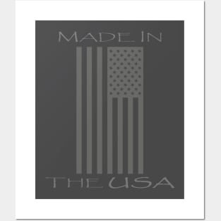 American Flag - Made in the USA T-shirt Posters and Art